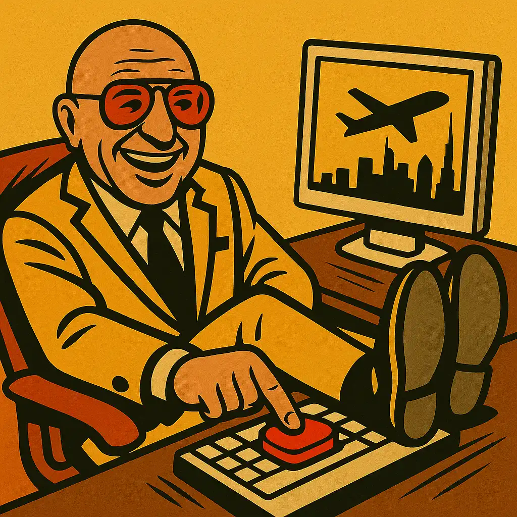 Terry Tibbs pressing button